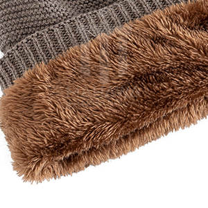 หมวกบีนนี่สำหรับฤดูหนาวผลิตด้วยผ้าแจ็คการ์ด - Product Image 6