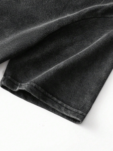 Camiseta de Punto Formal para Hombre de Alta Calidad, Impresión Personalizada, Estilo Urbano, Corte Regular, Tejido Grueso, 100% Algodón, Unisex, Lisa, Efecto Desgastado por el Sol - Product Image 6