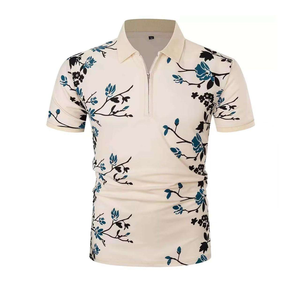 Polo personalizable para hombre Camiseta de alta calidad 180gsm poliéster bordado Logo patrón sólido Golf Polo camisa XL tamaño - Product Image 4