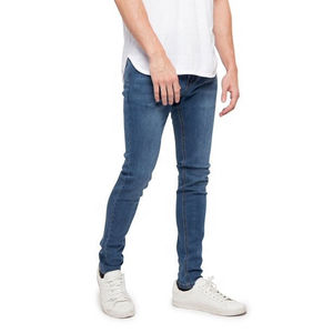 Jeans pour hommes OEM, coupe slim, pantalon personnalisé, haute qualité, fin, extensible, tendance, long, 2026, pantalon en jean pour hommes - Product Image 2