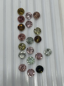 หินทัวร์มาลีนทรงกลมหลากสีธรรมชาติคุณภาพดีทำความสะอาดภายในออปติคัลเทคนิคพิเศษอัญมณีแร่สอบเทียบ - Product Image 6