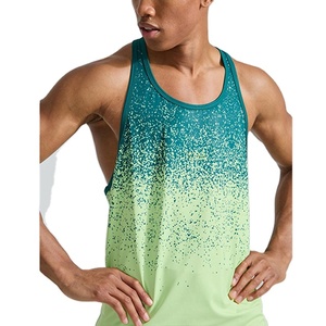 Débardeur Sport Décontracté Homme Respirant Anti-boulochage Anti-rétrécissement Logo Personnalisé 100% Polyester Écologique Col Rond Nouvelle Tendance - Product Image 1