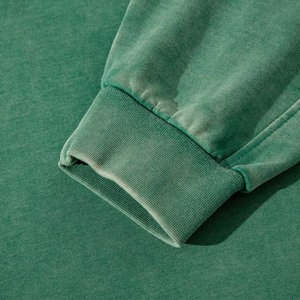 Sudadera con Capucha Personalizada de Algodón Lavado al Ácido, Gruesa, Térmica, Vintage, Bordada, para Hombre, al por Mayor - Product Image 4