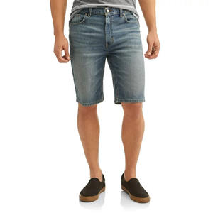 กางเกงขาสั้นชายหาดขาสั้นผ้าเดนิมสำหรับผู้ชายกางเกงขาสั้นลำลองธรรมดาออกแบบได้เองสำหรับฤดูร้อน - Product Image 1