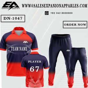 Tissu doux de vêtements de sport de cricket en polyester 100% personnalisé de haute qualité avec coupe et couture par sublimation par fabricant - Product Image 6