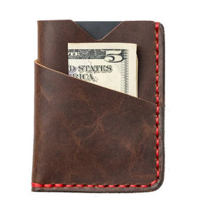 2024 Vintage Style PU cuir femmes petit portefeuille multi-positions bouton fermeture carte et porte-carte d'identité avec fermeture éclair - Product Image 1