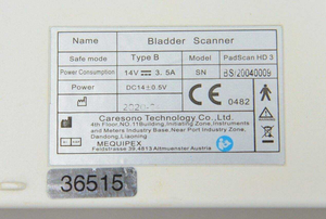 Escáner de Vejiga HD3 Nuevo con Sonda N2/2.5MHz y Base para el Cuidado de la Salud - Product Image 2