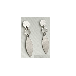 2025 joyería de cobre para mujer Maryland EE. UU. Pendientes colgantes grandes hechos de hoja rectangular diseño de pendientes de latón hechos a mano - Product Image 1