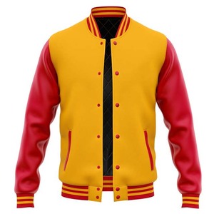 Nouvelle veste d'hiver pour homme sur mesure, manches en cuir, style varsity - Product Image 1