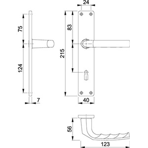 Birmingham ชุด F1อะลูมิเนียม202SP 72มม., สำหรับชั้นวางของเหนือประตูซ้าย/ขวา - Product Image 3