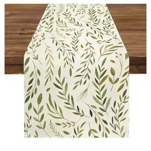 Meilleure vente 100% pur coton chemin de table nouveau Style qualité supérieure personnalisé imprimé brodé tissé techniques - Product Image 4