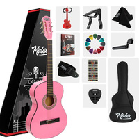 36 Inch 3/4 Junior Classical Guitar Kit for Kids Ages 8-12 Spruce Top Beginner | Mahogany Body Rosewood Fretboard Glossy Finish