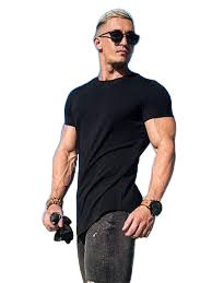 T-shirt homme en coton élasthanne T-shirt athlétique à séchage rapide T-shirt sport pour entraînement coupe musculaire T-shirt blanc en gros meilleur style de mode - Product Image 4