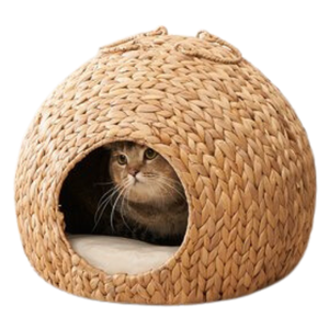 เตียงนอนสัตว์เลี้ยงผักตบชวาสำหรับสุนัขและแมวทำมือเป็นมิตรต่อสิ่งแวดล้อมฤดูร้อน - Product Image 6