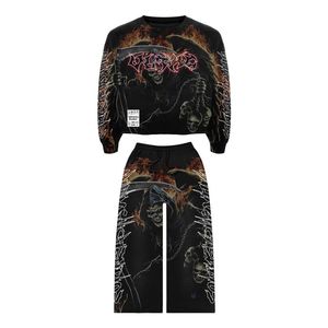 Sudadera de proveedor de calidad de impresión de cuerpo completo con Pantalón ancho Chándal de alta calidad Personalice todo según sus requisitos - Product Image 1