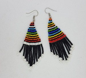 Broderie boucle d'oreille perles à la main perlé matériel pour les femmes de fête embelli bijoux artisanat en gros - Product Image 4