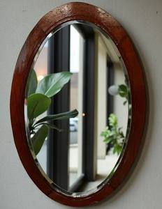 vintage <b>mirror</b> with <b>wooden</b> <b>frame</b> wall <b>mirror</b> - Product Image 1