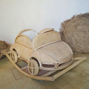 Mecedora Asiento de Coche para Bebé Columpio Balancín Silla de Juguete Mecedora de Ratán para Niños Hecha en Vietnam - Product Image 1