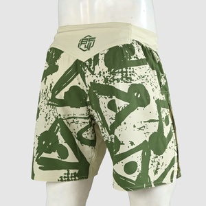 Pantalón Corto Ligero de MMA Blaze Fight Wear al por Mayor, Pantalón Corto Personalizado de Lucha BJJ Elástico en Cuatro Direcciones para Entrenamiento Sin Gi con Cintura Media - Product Image 2