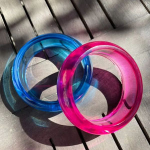 Bracelet en résine bijoux de créateurs de mode bracelet en résine couleur cadeau marbre ambre irrégulier autre bracelet pour femmes filles - Product Image 5