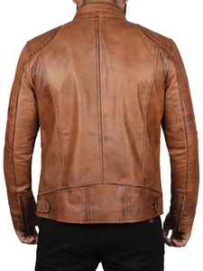 Newly Launch 2026 Genuine 100% Leather Cotton <b>Filling</b> Regular Length Cowhide Breathable Waterproof <b>Men</b> Leather <b>Jacket</b> - Product Image 2