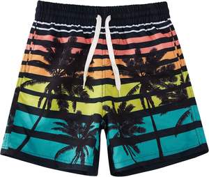 Suministro de fábrica Pantalones cortos de playa de secado rápido para hombres Traje de baño estampado informal con calzoncillos para hombres y mujeres - Product Image 1