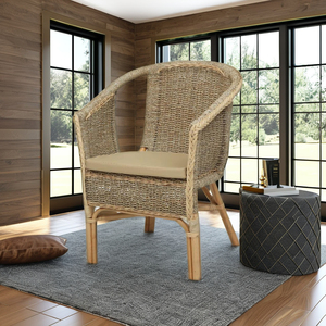 Sillón de Ratán Moderno VIENA, Elegante y Cómodo, para Interiores y Exteriores, para Patio, Sala de Estar, Oficina en Casa, Construcción Duradera - Product Image 6