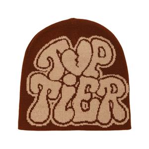 Gorro de lana de punto Unisex personalizado 2025, gorro de Jacquard cálido para invierno con diseño de carta de amor, gorro para exteriores para Jacquard Unisex - Product Image 3