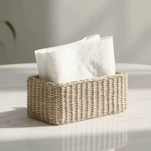 High Quality Rattan Tissue Box Resistant To Daily Wear And Tear While Maintaining A Stylish And Decorative Look - Product Image 2