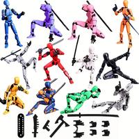 Figurine d'Action Robot Modèle T13 Imprimé en 3D Entièrement Articulé, Compatible avec l'Animation en Stop-Motion