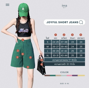 กางเกงขาสั้นผ้ายีนส์เอวสูงสำหรับผู้หญิงกางเกงขาสั้นผ้าเดนิมเอวสูงแบบลำลองสำหรับฤดูร้อนพิมพ์ลาย - Product Image 2