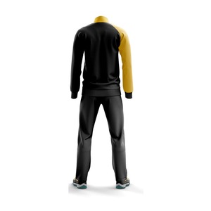 Conjunto de chándal de correr con cremallera para hombre de alta calidad personalizado OEM al por mayor chándales con capucha de equipo deportivo transpirable para invierno sólido - Product Image 2