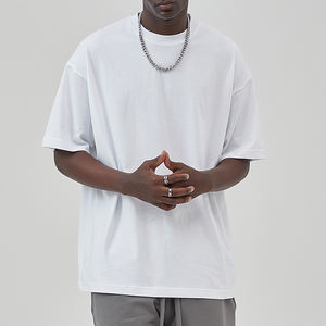 Camisetas de hombre formales de punto de algodón 100% pesado de ajuste regular de diseñador de marca al por mayor - Product Image 1