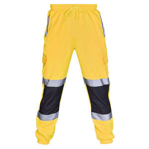Pantalones DE TRABAJO DE SEGURIDAD duraderos, diseño de múltiples bolsillos con portaherramientas, poliéster resistente al desgaste para ropa de trabajo profesional - Product Image 4