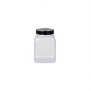 Burkle GmbH Wide Neck <b>Square</b> PVC Jar for Industrial and Laboratory Use Laboratory Bottles - Product Image 2