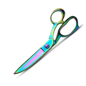 Multicolorido Tecido Tailor Scissors 11 "Aço Inoxidável Alemão Lâminas Afiadas Panos Costura Tesouras Feitas De Aço Inoxidável