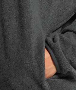 Dark <b>Grey</b> Women's Quarter Zip Fleece <b>Sweatshirt</b> 360GSM Warm Pullover Custom Logo Casual Streetwear Long Sleeve Winter Top - Product Image 6