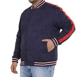 Haute Qualité Laine Tissu Chenille En Relief Stand À Capuche XL Long Varsity Baseball Vestes pour Hommes Hiver Nouveau À La Mode - Product Image 3
