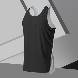 <b>Men's</b> <b>Compression</b> Wear Knitted Plus Size Tank Top Custom Printing Available OEM Breathable Customized - Product Image 2