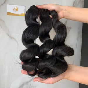 Extensiones de cabello Remy humano sin procesar de la mejor calidad, encaje negro de visón vietnamita, estilo de onda Frontal sin procesar HD, Envío Gratis - Product Image 1