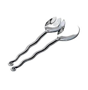 Couverts en métal de nouvelle conception Nouveau serveur de salade en métal dans un nouveau style Serveur de salade en métal plaqué or fini - Product Image 6