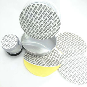 Adhesivo Sensible a la Presión de Grado Farmacéutico y Alimentario, para Tapas de Botellas de Plástico y Vidrio, Impreso con Serigrafía, a Prueba de Manipulación - Product Image 1