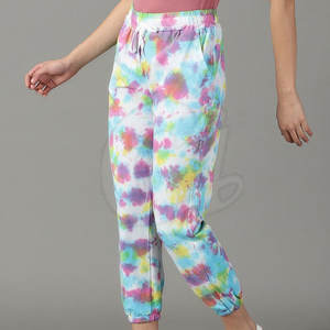 Tie Dye Printing Fashion Wear Women <b>Trouser</b> OEM Service Women <b>Trouser</b> Quick Dry Women <b>Trouser</b> - Product Image 2