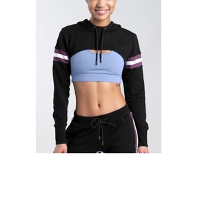 Sudadera corta con capucha personalizada para mujer, sudaderas y sudaderas informales para mujer, Sudadera con capucha extragrande para mujer de BD - Product Image 1