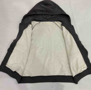 Sweat-shirts à capuche surdimensionnés pour hommes, qualité supérieure, hiver, grande taille, OEM, double couche, 100% coton, molleton, logo personnalisé - Product Image 4