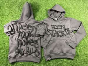 Fabricants de vêtements sur mesure Sweats à capuche pour hommes Sweats surdimensionnés poids lourd français Terry Pull 3d Puff Printing Hoodie - Product Image 3