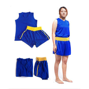 Uniforme d'entraînement de boxe et d'arts martiaux unisexe respirant en polyester/coton personnalisable - Product Image 2