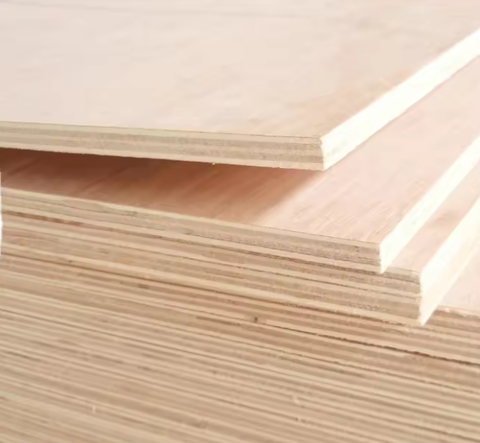 Minimalist Commercial DE Grade Plywood Veneer Sheet 9-12-15-18-21mm E0 Standard Rubber Wood for Low-Cost Farmhouse Construction