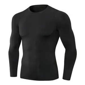 New Men's Fitness Sweat Shirt Jogging Sportswear Quick Drying Breathable Sweat Shirt