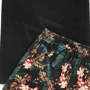 Vêtements de rue personnalisé sublimé Twin Set graphique DTG Vintage T-shirt et court hommes surdimensionné t-shirts hommes Shorts ensemble - Product Image 3